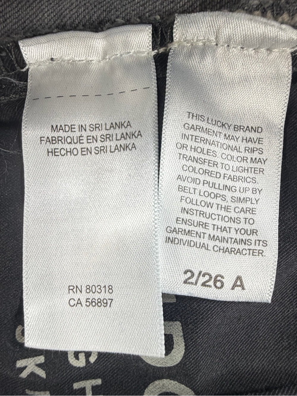 Lucky Brand Women’s Skinny Jeans in Washed Black with Knee Rips - Picture 3 of 16